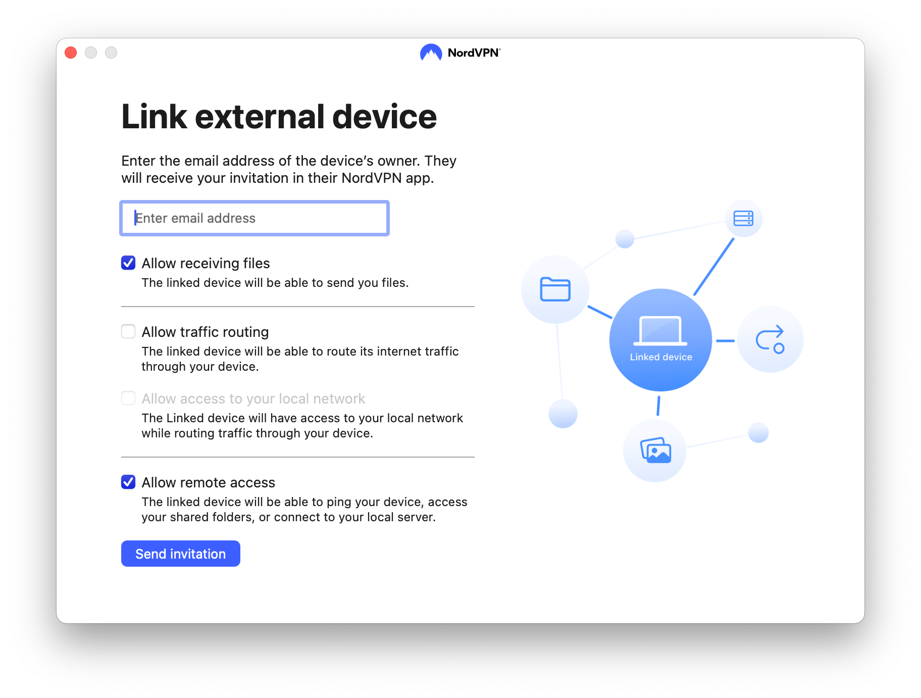 Use NordVPN Meshnet step 4
